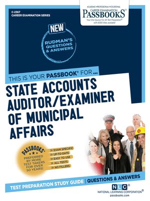 cover image of State Accounts Auditor/Examiner of Municipal Affairs